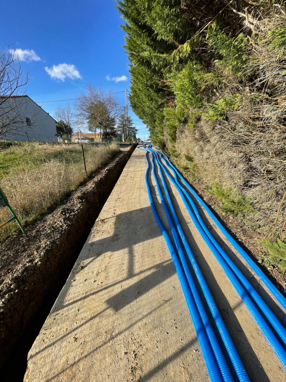 Viabilisation terrain division immobilière à Créon en Gironde